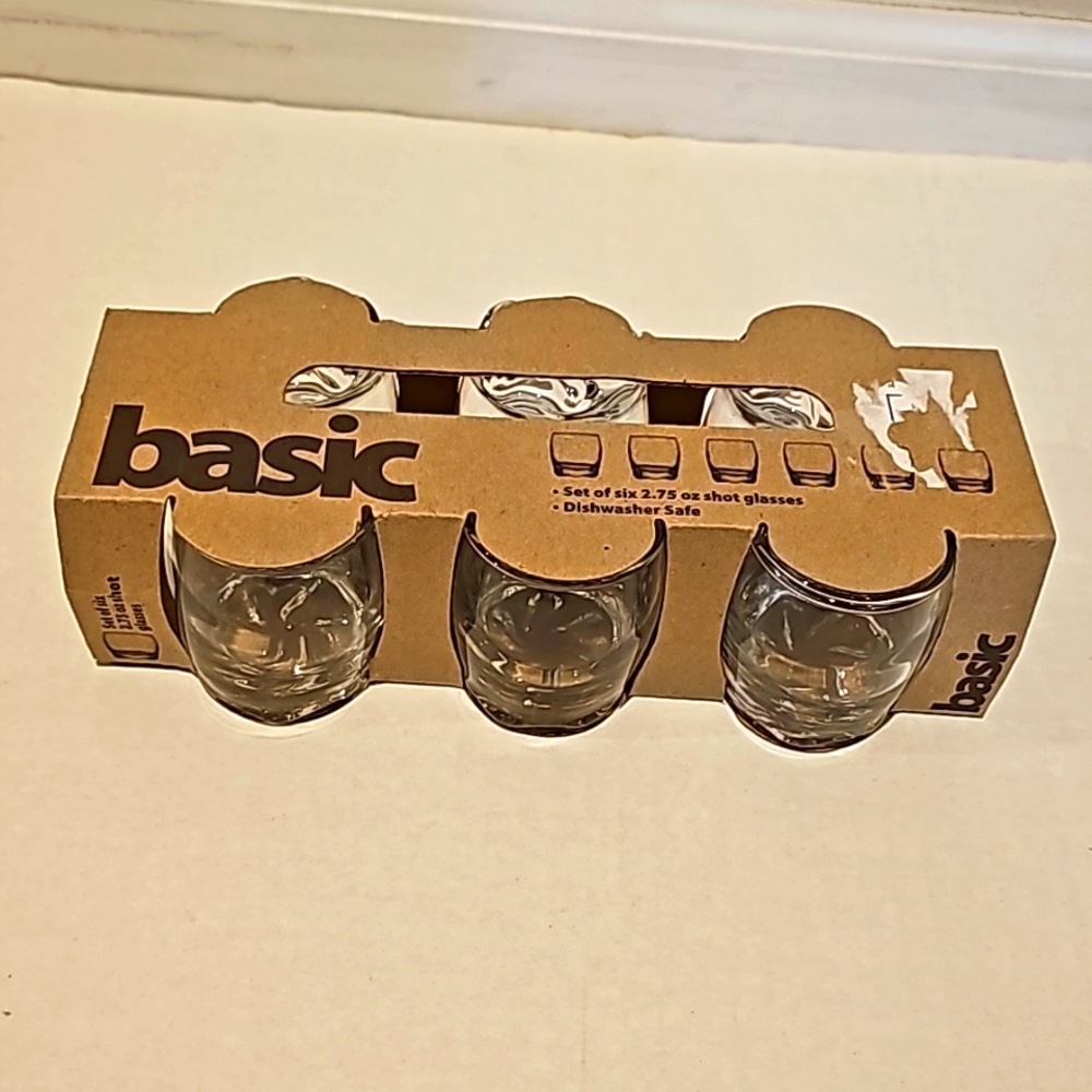 Basic Set of Six 2.75 Oz  Shot glasses